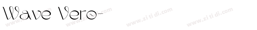 Wave Vero字体转换